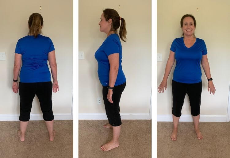 My after photos at the end of my Noom weight loss app 10-week trial